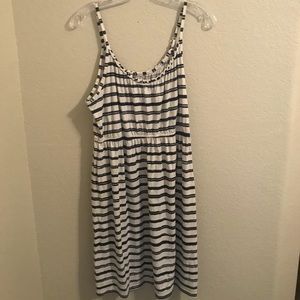 LARGE Sonoma Blue and White Dress